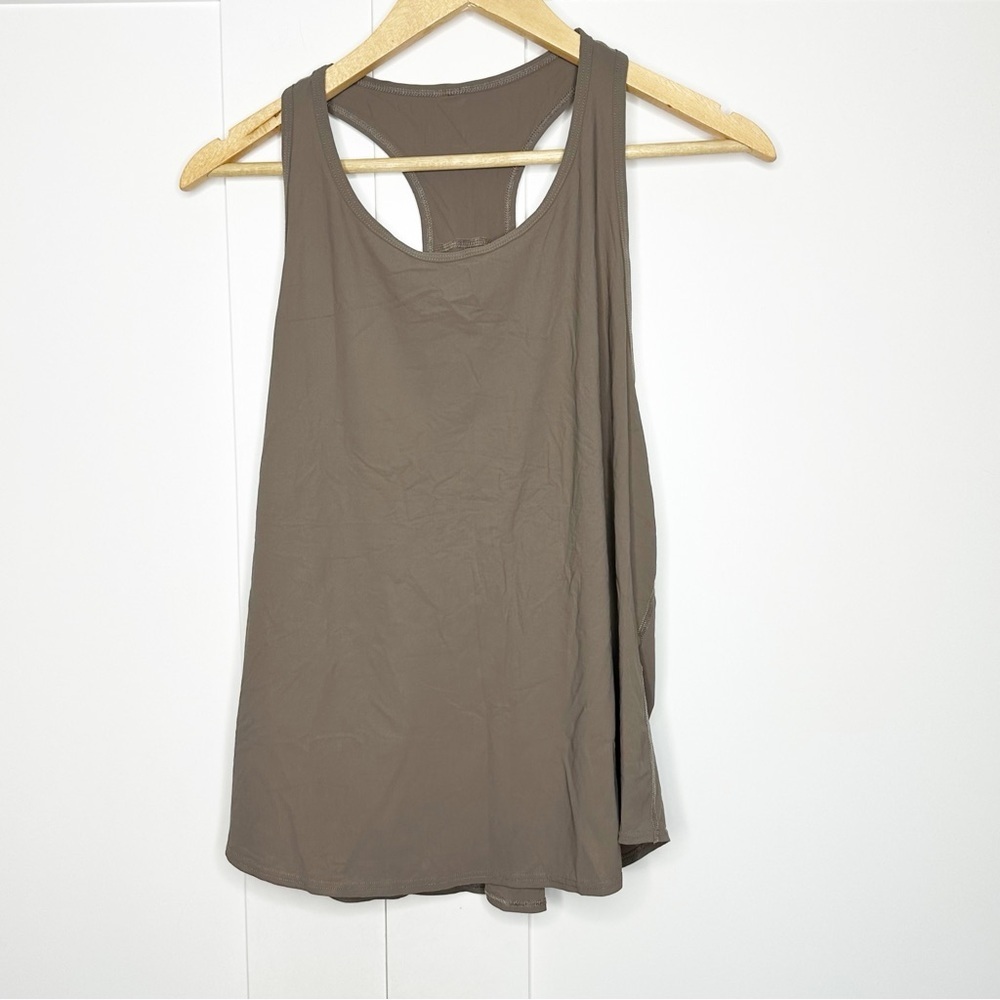 Beyond Yoga Powerbeyond Lite Resilient Tank XL Dune brown athletic loose tan - Picture 2 of 7